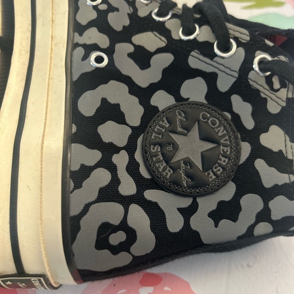 Converse Chuck 70 Hi reflective unisex  7.5/9.5
leopard print sneakers in black - Picture 5 of 10